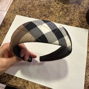 Quilted Burberry headband